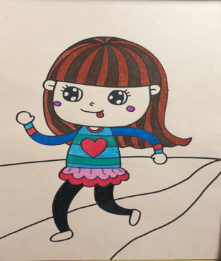 儿童画体育运动项目图画（分享绘画溜冰运动儿童画教程）