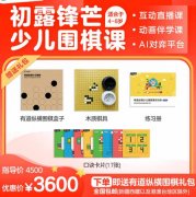 【有道少儿围棋落子无悔+初露锋芒围棋启蒙班】下单送配套围棋教具礼盒共45课时