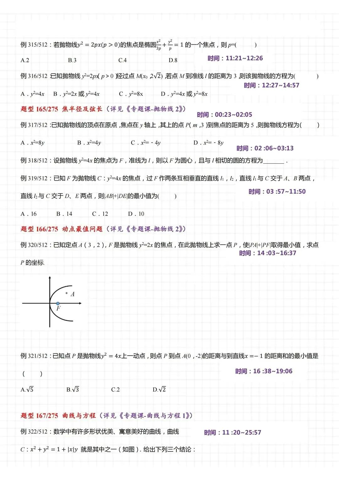 高三数学的考试题型有哪些（分享这488个基础题型）