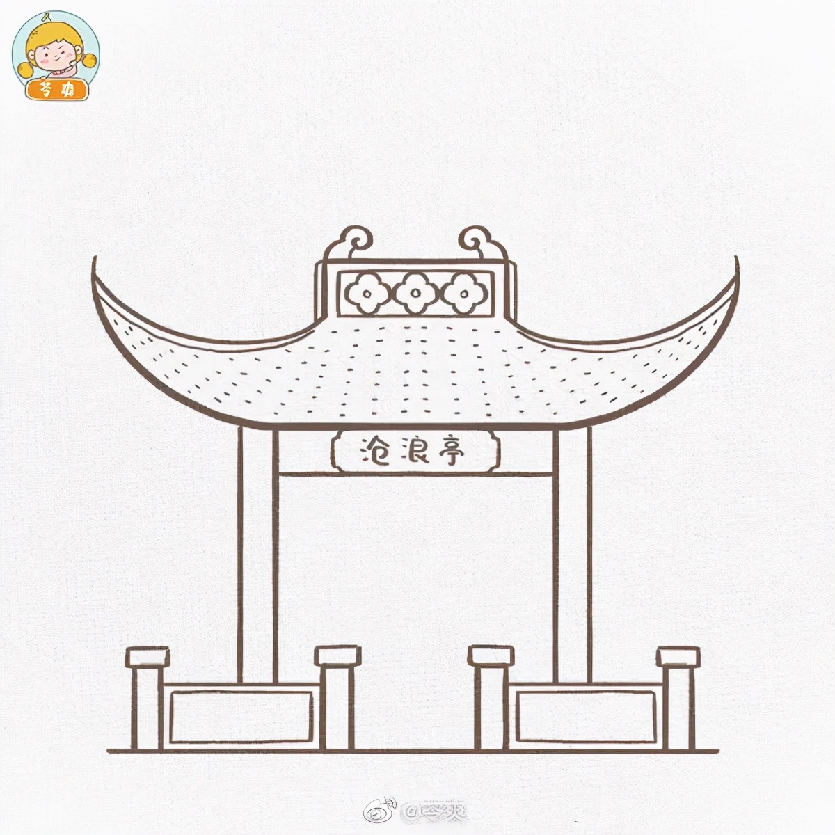 古风简易画画大全图片（古风Q版可爱的人物、小物件、建筑简笔大全）