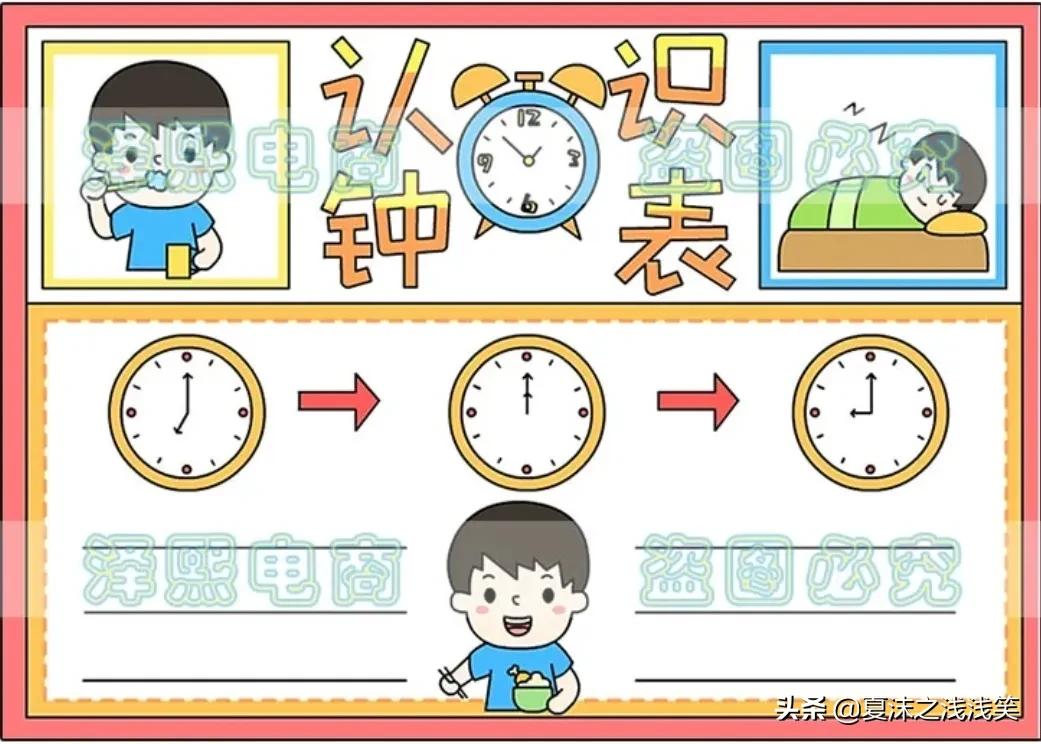 数学手抄报二年级内容（小学生数学手抄报200张）