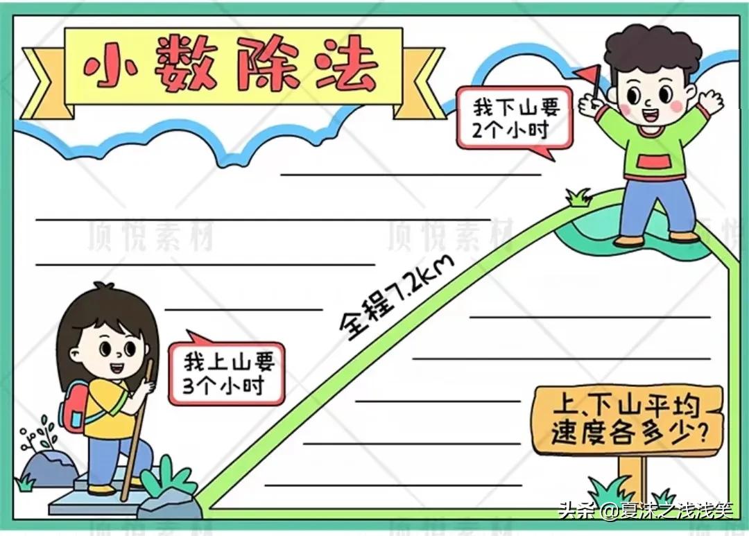 数学手抄报二年级内容（小学生数学手抄报200张）