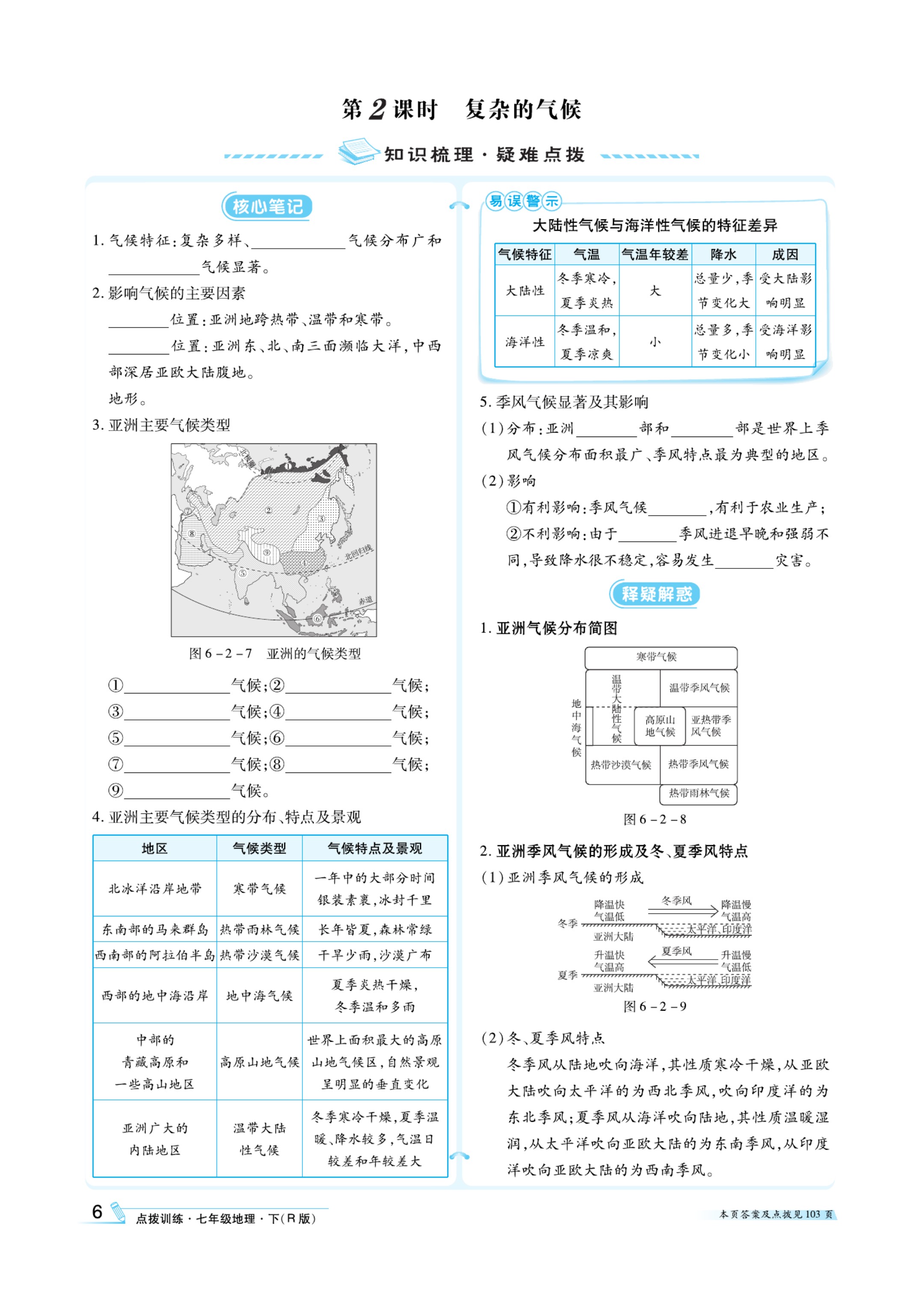 地理七下知识点总结（初中地理知识点考点总结）