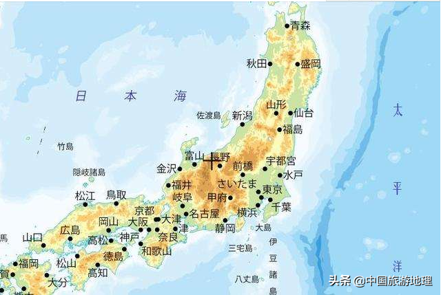 日本的地形特点和气候特点 日本地形图大合集 我爱育娃