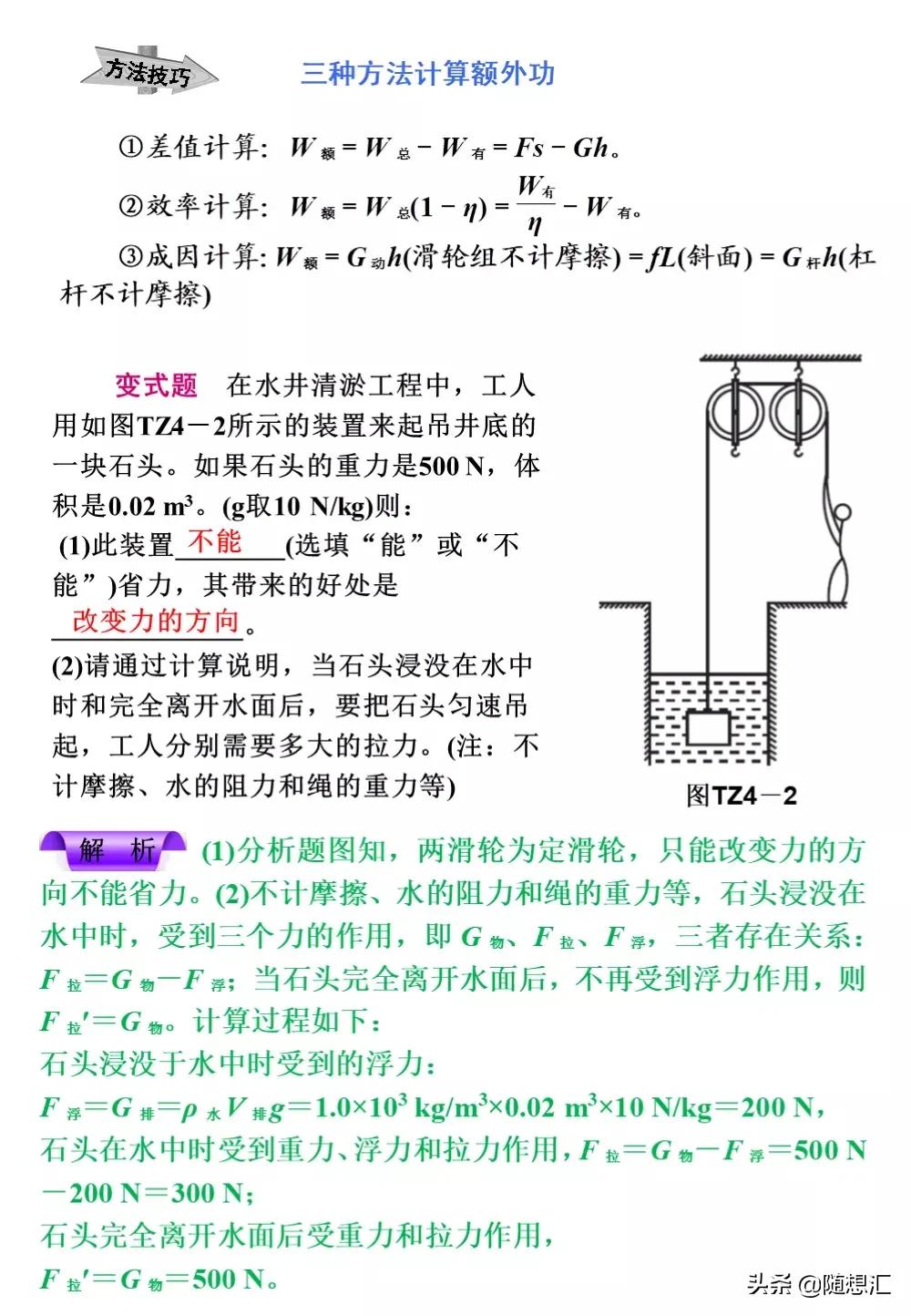 中考物理必考题型整理，力学热学电学等9大专题