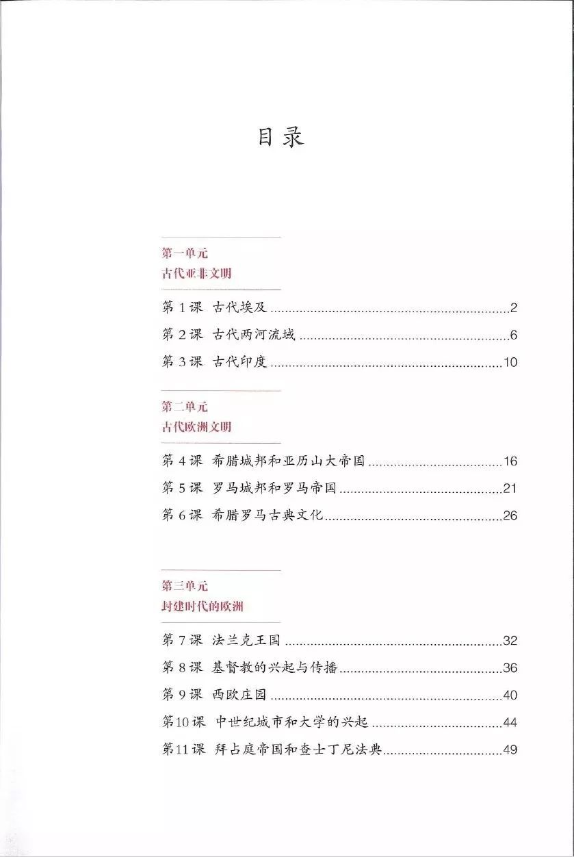 人教部编版九上全册内容总结（初三历史重点知识）