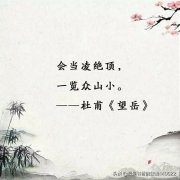 关于励志的古诗文推荐（不负青春，不负自己）