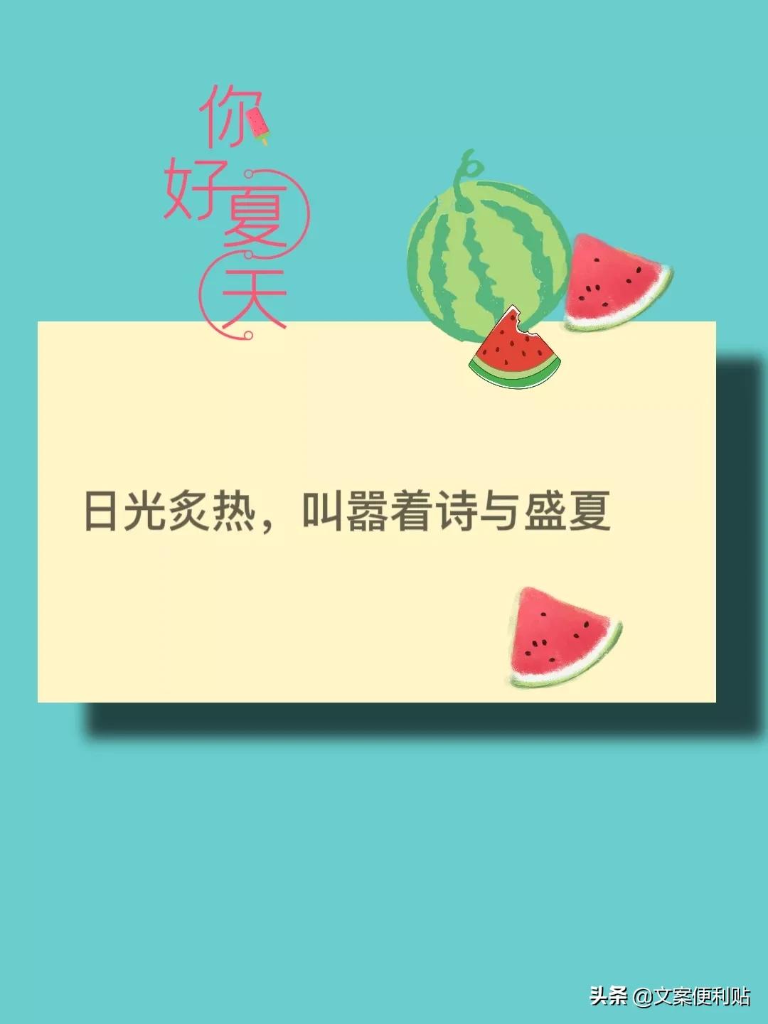 表达夏至文案经典语录（只要努力，时间都会给你）