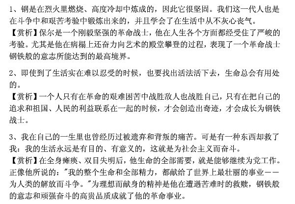 钢铁是怎样炼成的经典语句（钢铁是怎样炼成的赏析与摘抄）