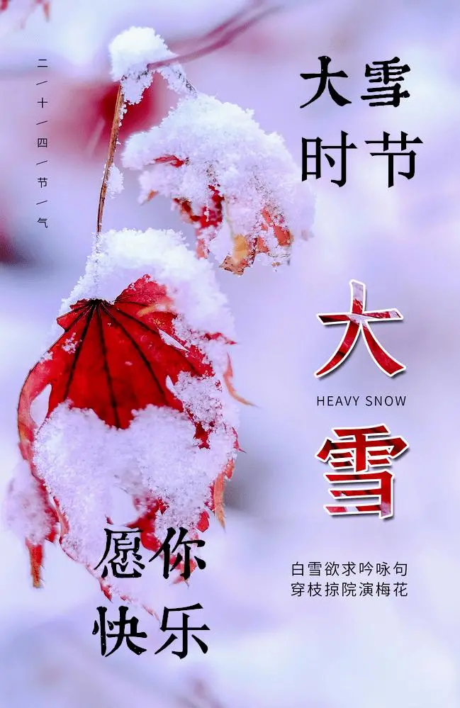 大雪时节早安心语推荐（你想要的，岁月都会给你，早安）