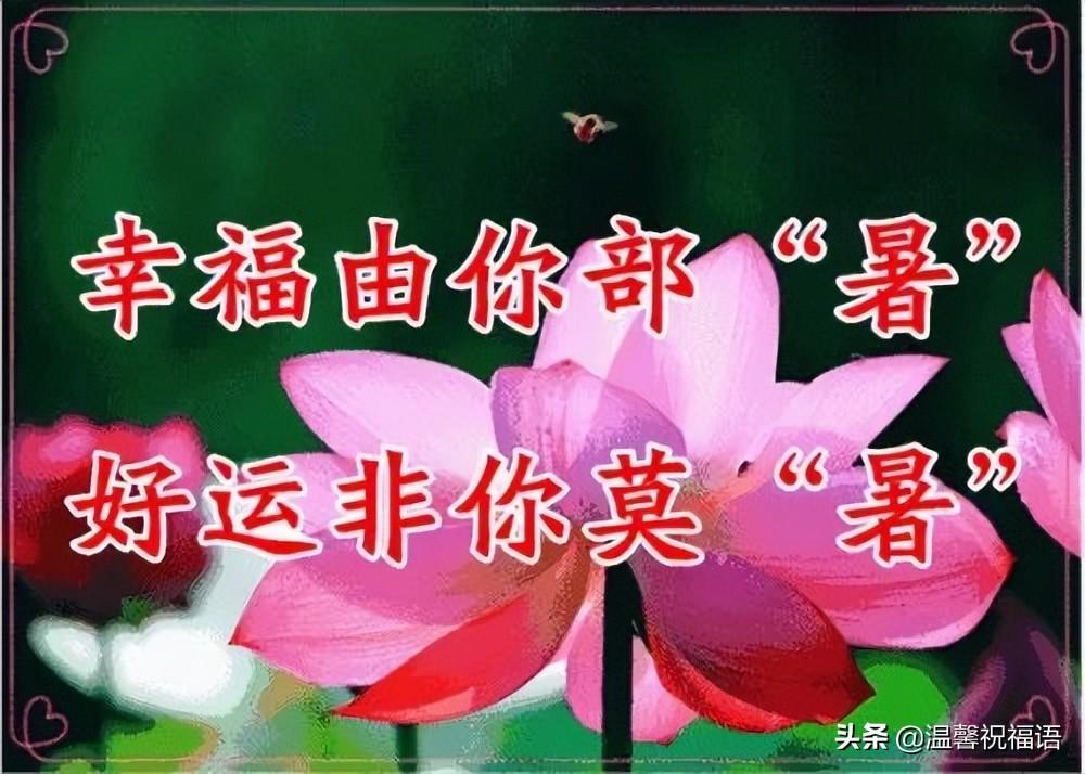 小暑节气经典祝福语大全（小暑祝福语句子）