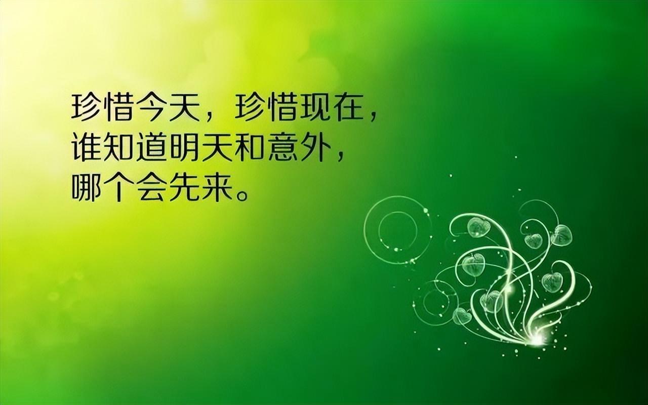 关于正能量早安经典句子（珍惜今天，珍惜现在）