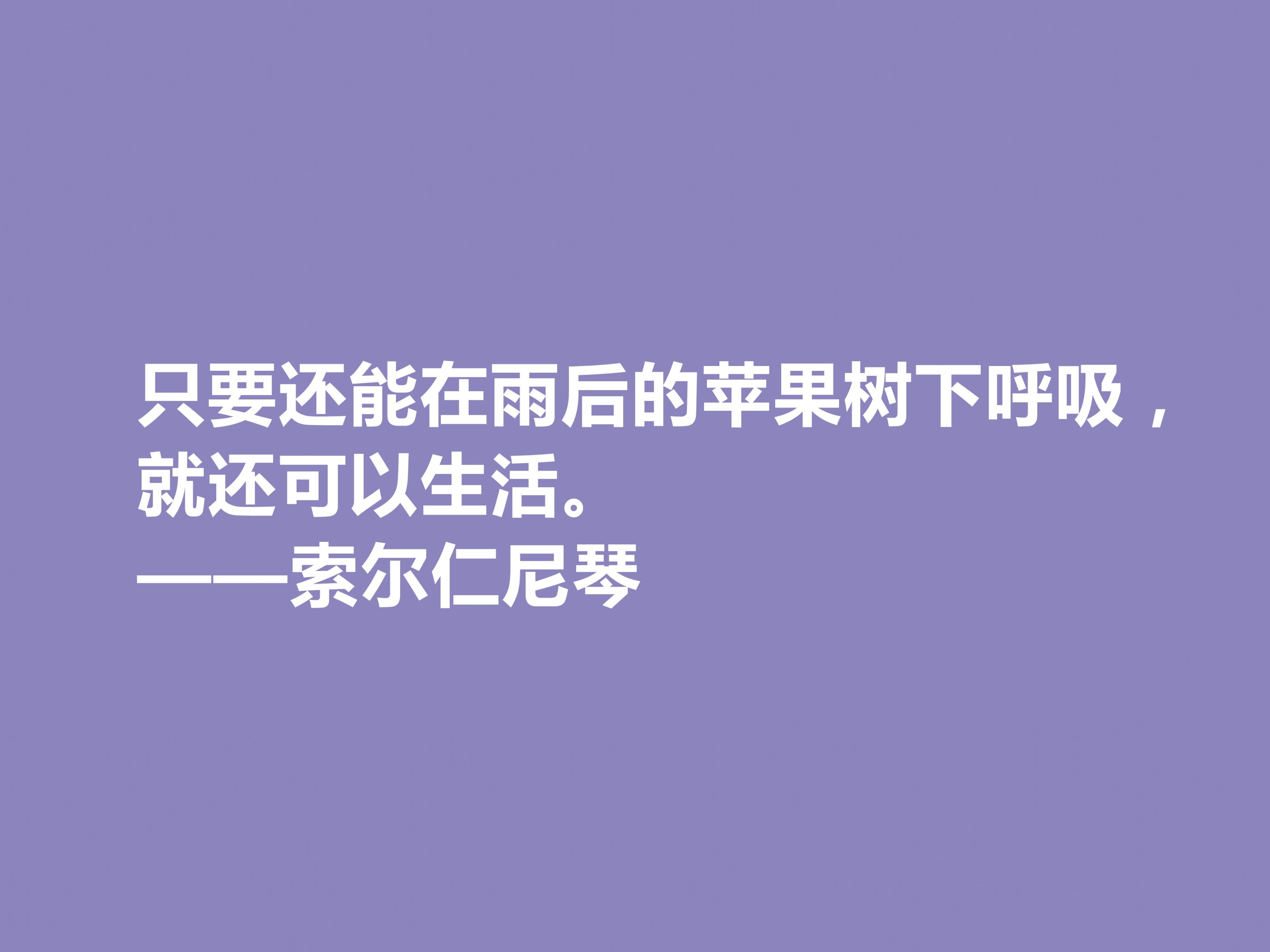 索尔仁尼琴经典语录（索尔仁尼琴著名的十句格言）