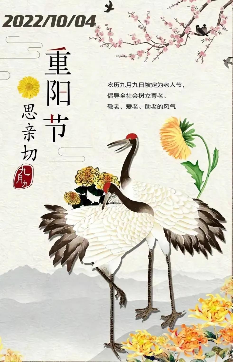 重阳节暖心祝福文案（老年节问候语）