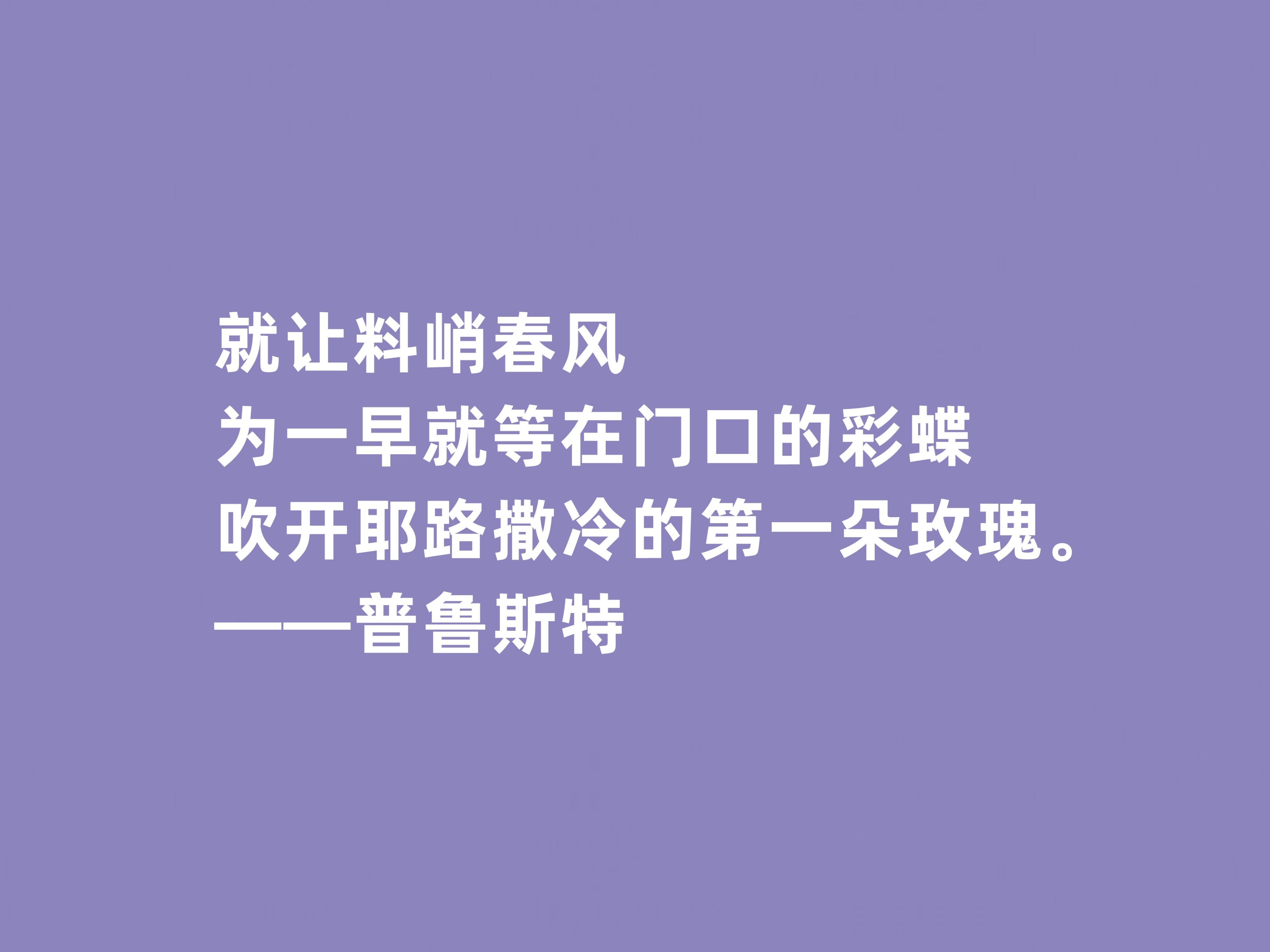 普鲁斯特格言经典语录（普鲁斯特名人名句）