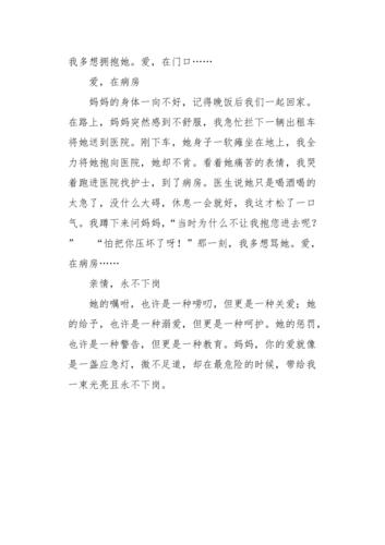 亲情永不下岗优秀作文（《一个兄妹之间的故事》）