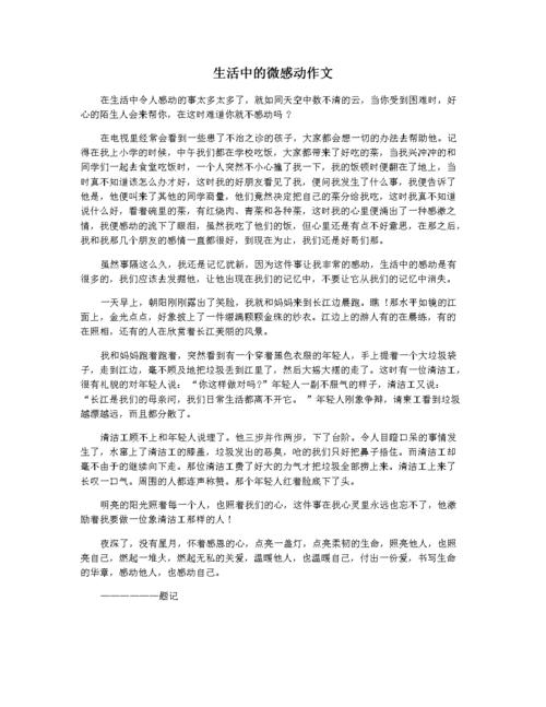 最令人感动的事作文400字左右（《寻找归属的旅程》）