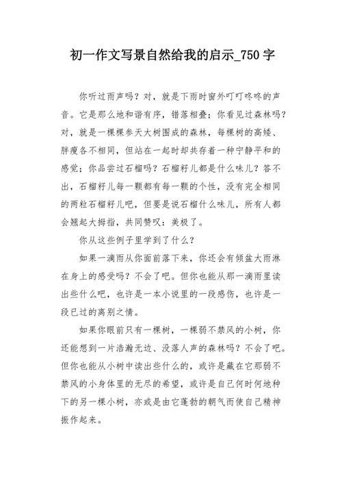 以给我的启示为话题的作文600字（《启示于无处——一个小女孩的成长之路》）