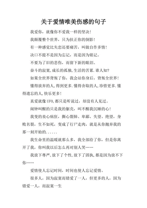 伤感的唯美句子短句（《在伤感唯美的世界里，我们相遇》）