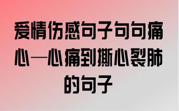 让对方看到心疼的句子 伤感（唯美句子让你看到伤感的美）