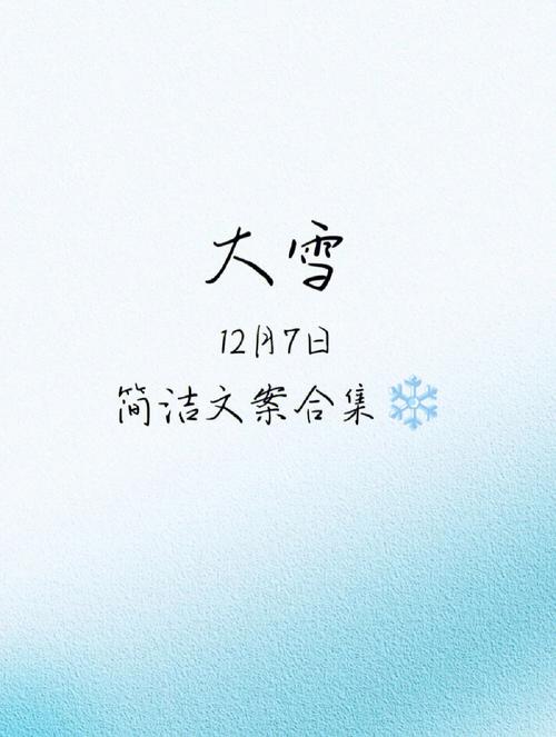 有关大雪节气的文案（大雪节气的唯美之美）