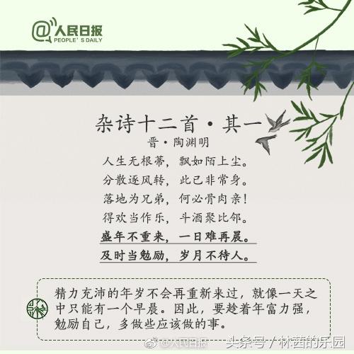 时光优美诗词有哪些（珍惜时光的8首诗词）