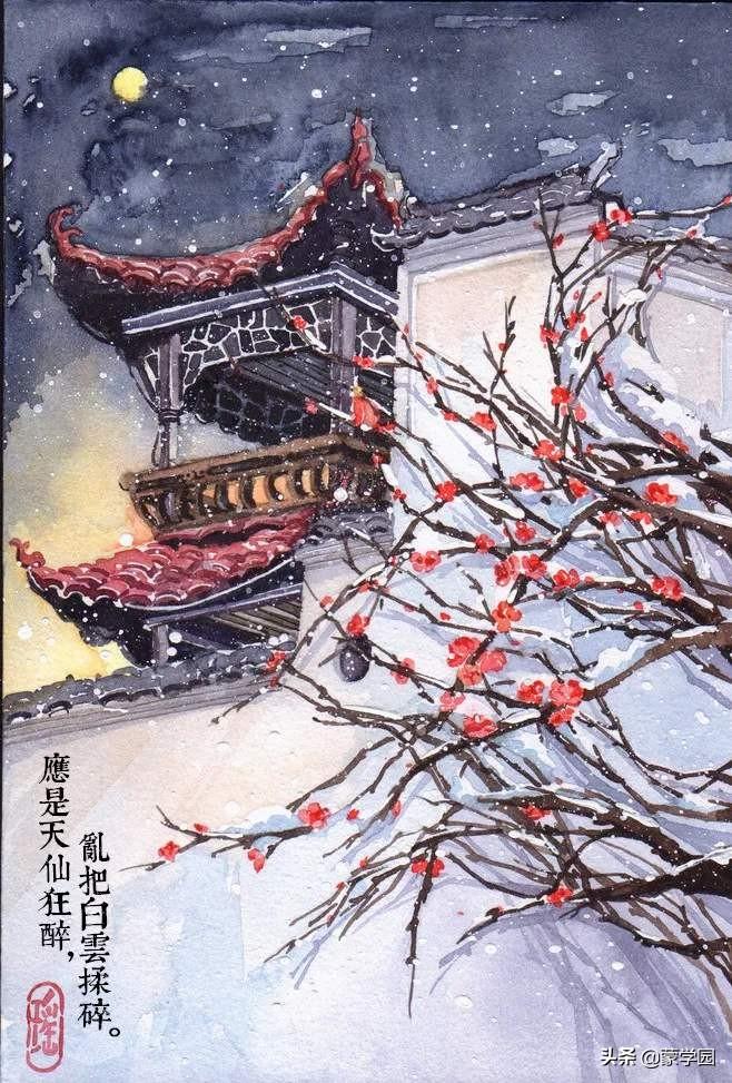 雪景诗词古句摘抄（描写雪景的18首优美古诗词）