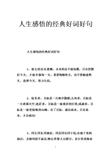 人生的智慧好词好句好段（引领你通向成功和幸福之路）