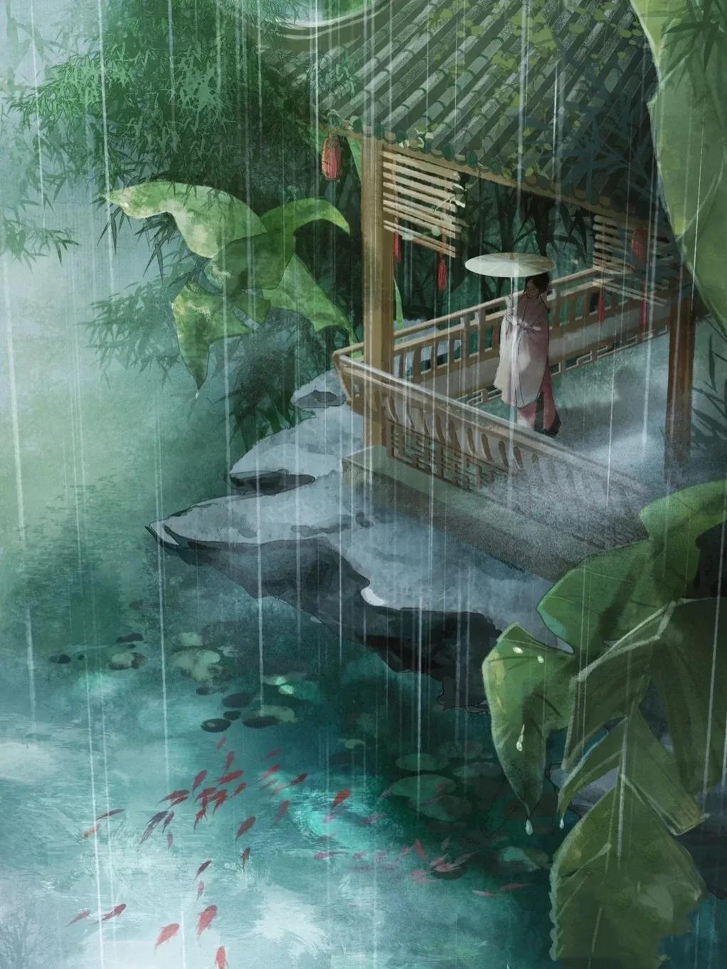 雨水唯美诗词大全（描写雨的绝美诗句）