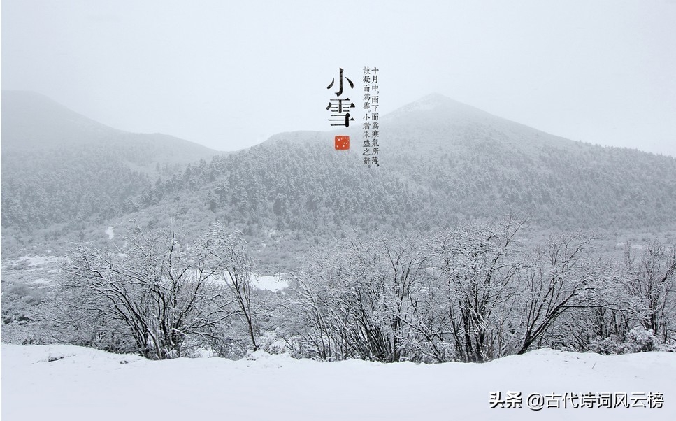 小雪诗词古句大全（二十四节气小雪的古诗）