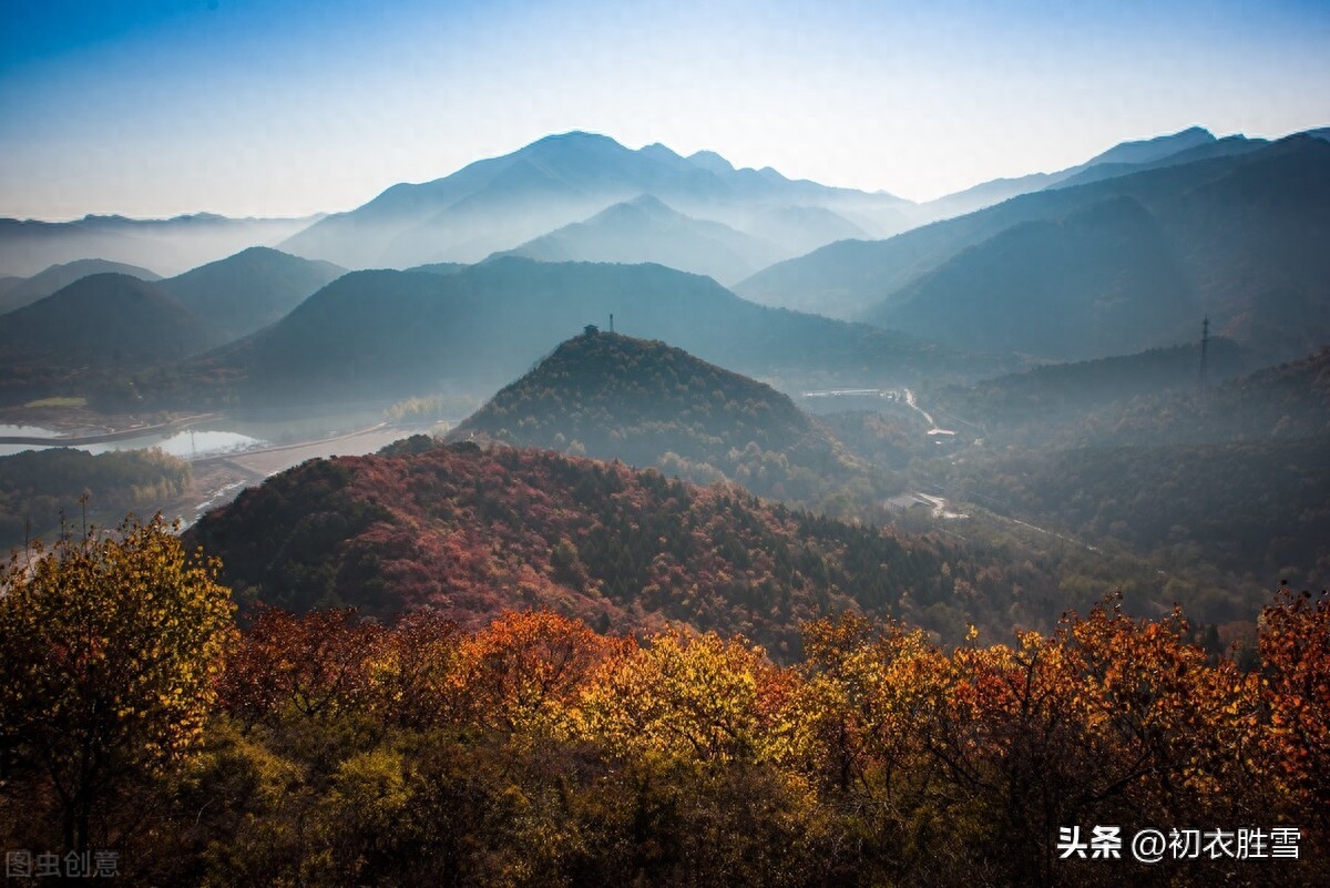 初冬经典诗词大全（秋将归去冬又至，寒色不遮万山翠）