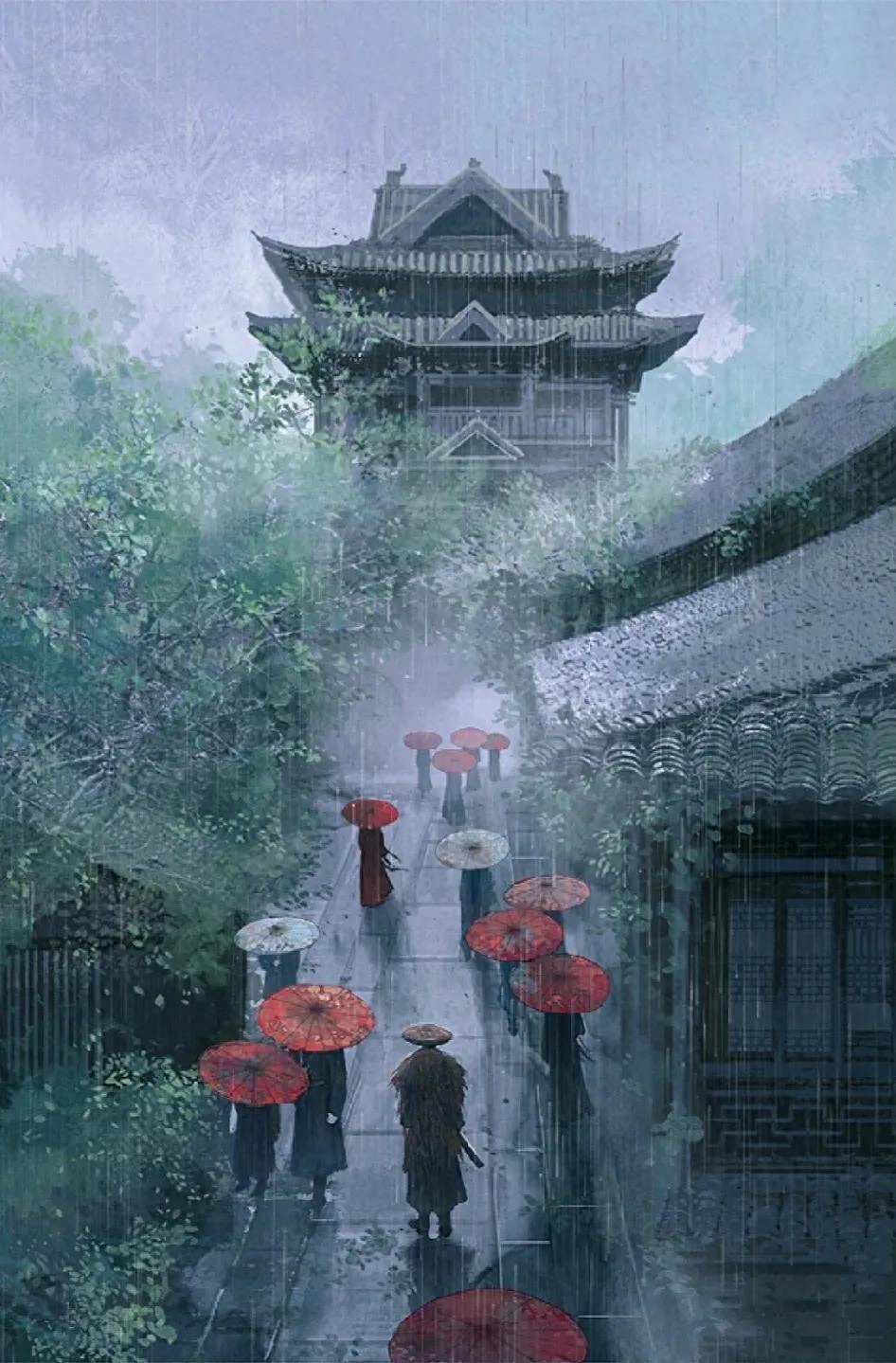 赞美雨后美景七绝诗词（八首听雨古诗词）