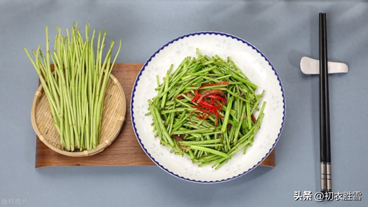 早春野菜藜蒿古诗七首（蒌蒿满地芦芽短，溟濛烟雨掐蒌蒿）