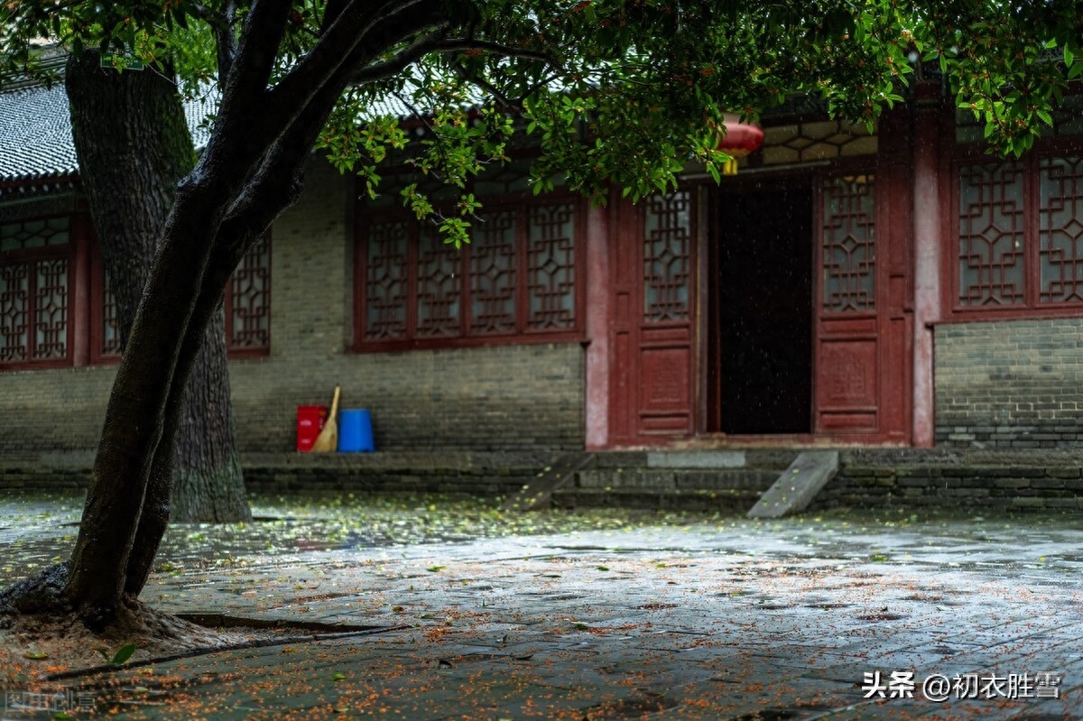 仲秋八月秋雨美诗五首（过山秋雨响临池，秋雨新晴水自波）