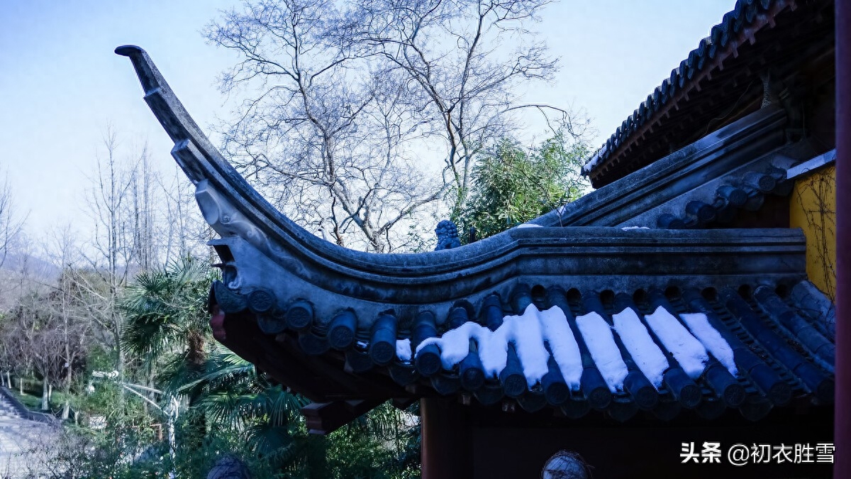 仲冬初雪美诗六首（朔风洒霰雨，共弄初落雪）