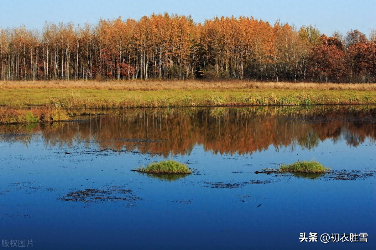 晚秋秋水诗词五首（秋水才深四五尺，野航恰受两三人）