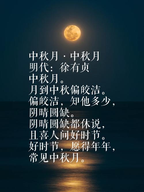 有关中秋节唯美诗句经典古诗的句子有哪些（中秋美月）