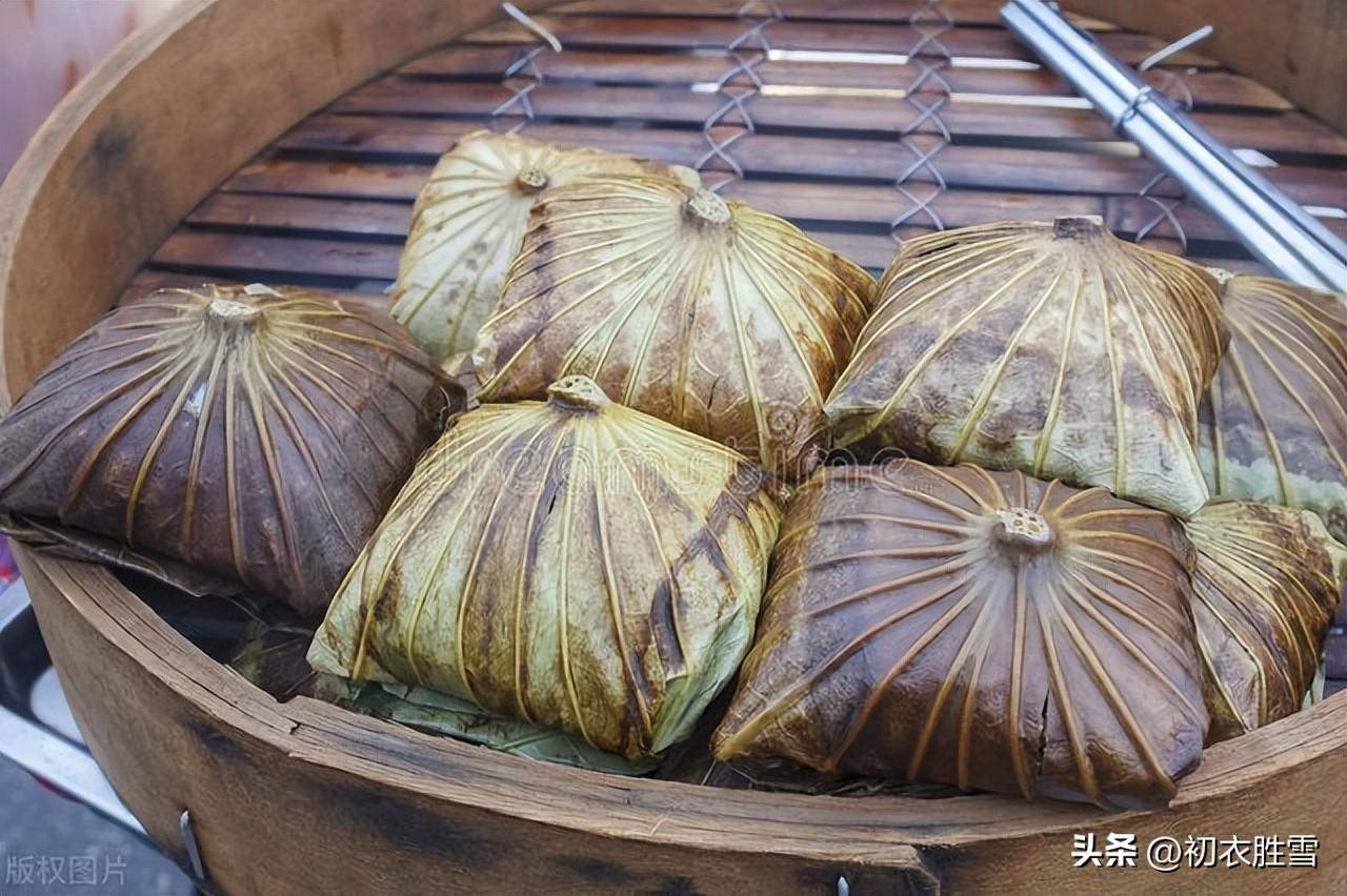 荷叶包饭诗词名句大全（古诗中的荷叶包饭五首）