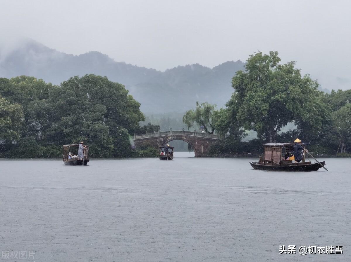 梅雨诗词名句摘抄（仲夏五月梅雨古诗七首）