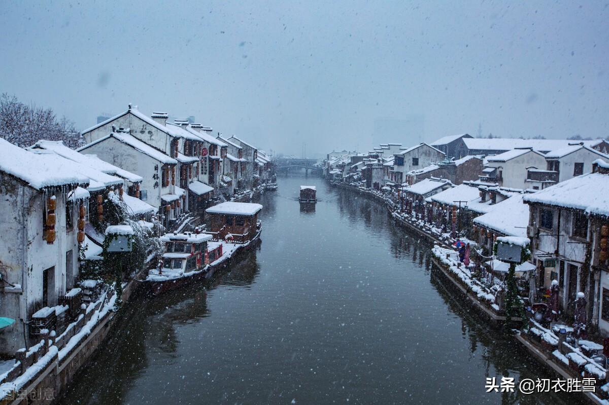 轻盈细雪古诗五首鉴赏（风飘细雪落如米，索索萧萧芦苇间）