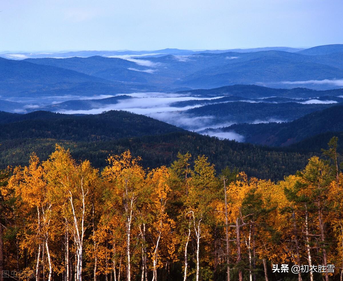 赞美晚秋唯美古诗（晚秋明丽秋山七首）