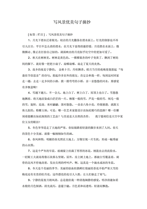 有关优美句子摘抄鉴赏的短句有哪些（收藏优美句子，让文学永流传）