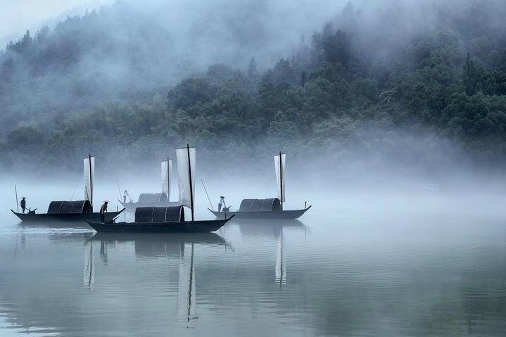 元代诗人张宪的十首诗词（一篙绿水孤篷外，九点青山落照中）