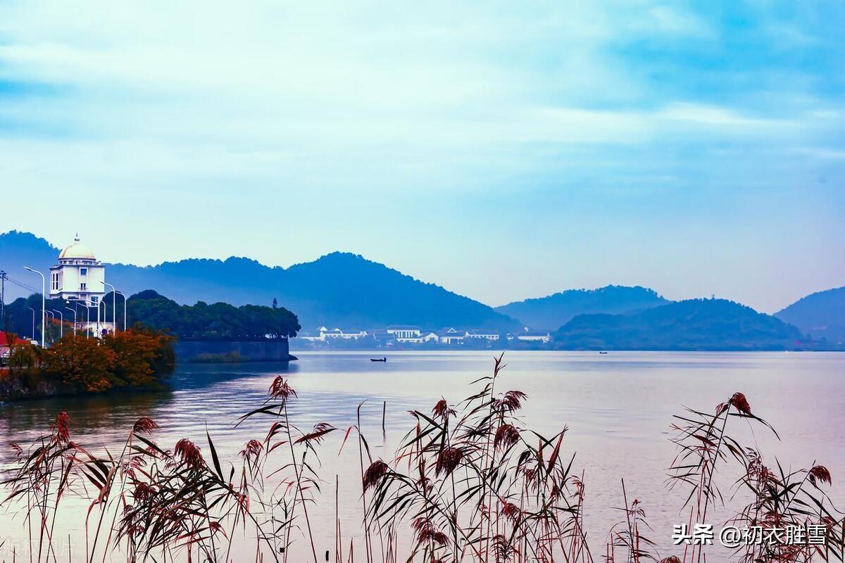 十日晴光连树醉，数峰寒影上楼青（立冬节气古诗五首）