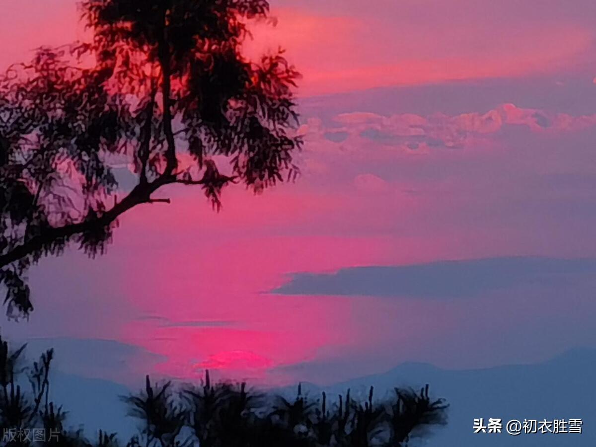 秋日夕阳诗词六首赏析（秋水明落日，流光灭远山）