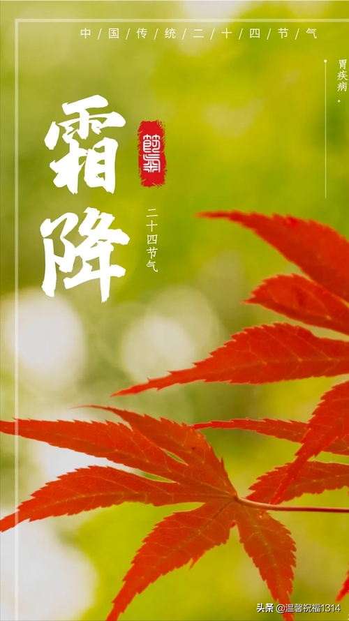 霜降怎么发朋友祝福的说说（霜降祝福语：温暖人心的祝福）