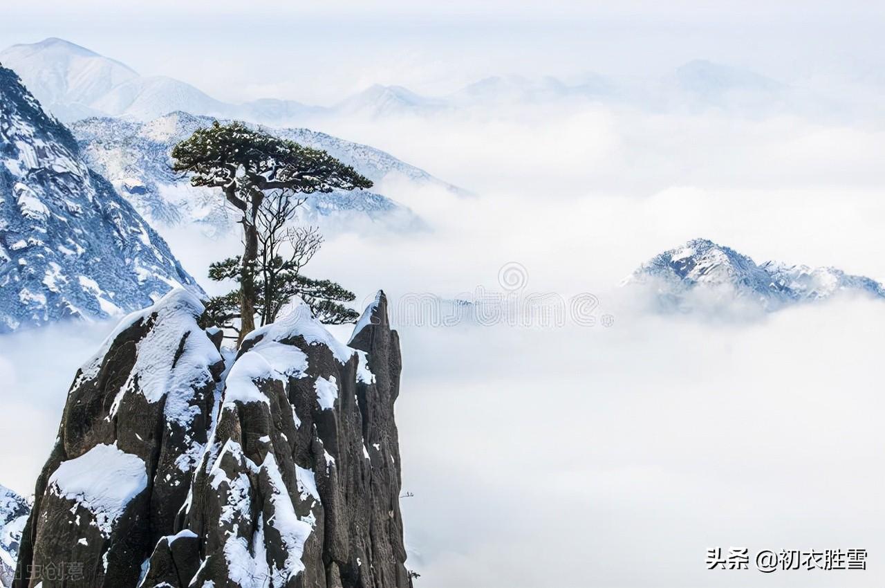 冬至爱国古诗两首（江山乏小草，霜雪见孤松）