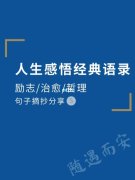 感悟人生的名言警句,句句经典有哲理（行走于人生路上——以人生感悟名言摘抄为主题的短句）