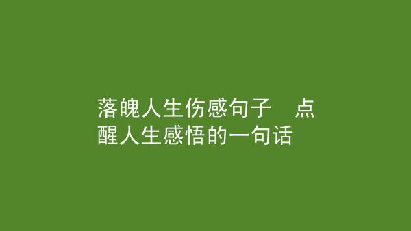 有关人生感悟的好句子伤感的短句（珍惜当下，珍爱所拥有的一切）