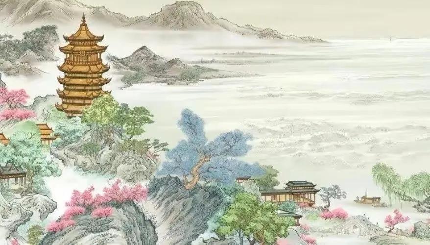 春日佳景，山水画图（八首优美春日唐诗）